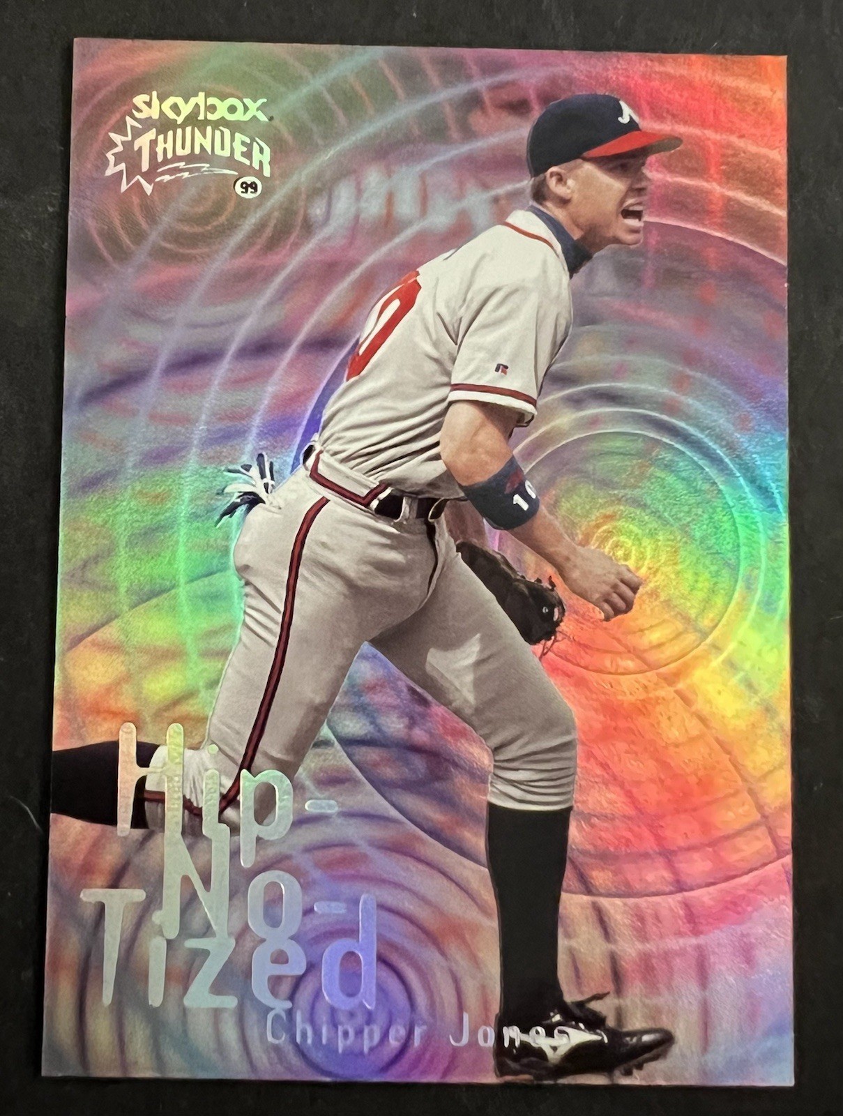 1999 Skybox Thunder Hip-No-Tized Chipper Jones #7 of 15(H) Braves HOF