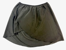 Bezioner Black Wrap Skirt Sheer Chiffon Dance Ballet Cover Up Women L