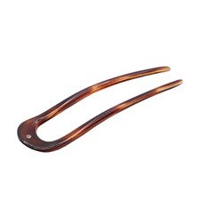 French Twist Bun Tortoise Shell Celluloid Crystal Chignon Hair U Pin Pins