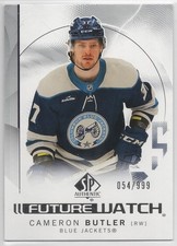 2024-25 SP Authentic Cameron Butler #155 Blue Jackets Future Watch SN# /999