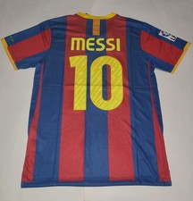 Messi 10 Home Shirt Jersey  Soccer Football 2010/2011 Barcelona Size L
