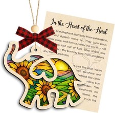 Friendship Elephant Ornament with Story Card, Gifts for Women, Friendship Birthd