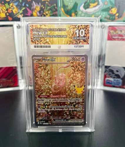 Pokémon TCG Mew ex 152/128 30th Celebration SIR Foil ENG 2026 ACE 10
