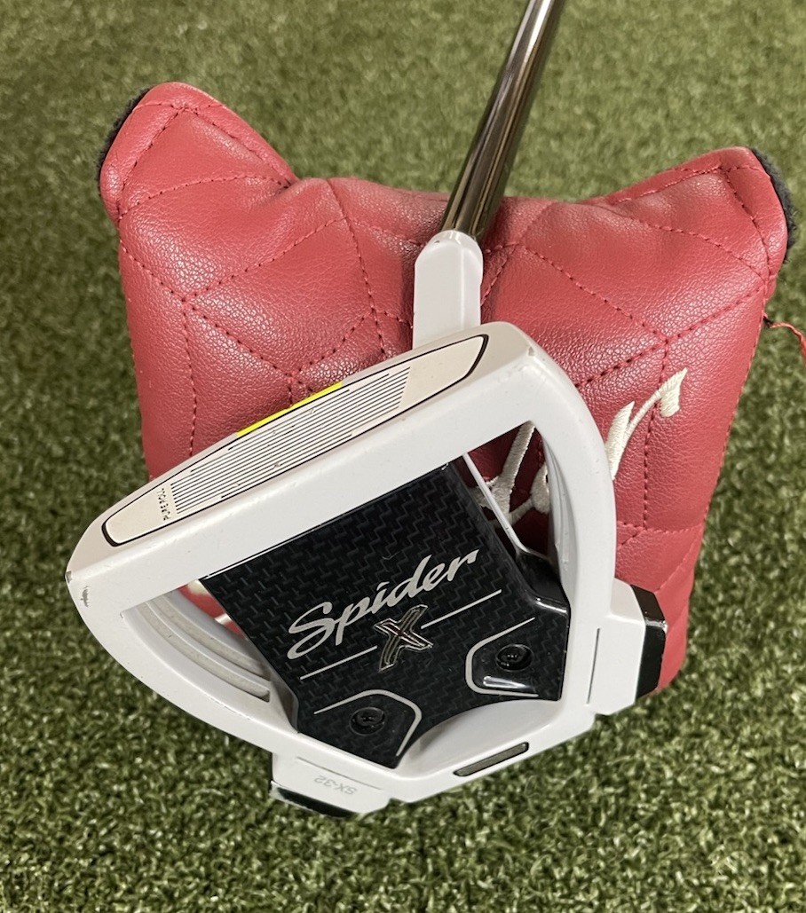 Taylormade Spider X Chalk/Yellow Putter 33" RH Stock Shaft+Super Stroke Tour 5.0