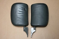 BMW E46 01-06 323 325 330 Convertible Front Headrests Left + Right Pair BLACK