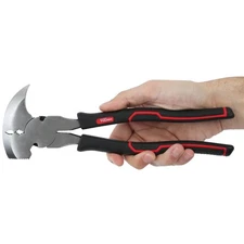Hyper Tough 10-inch Pliers - Demolition/Fencing, Soft Grip Handles, Durable
