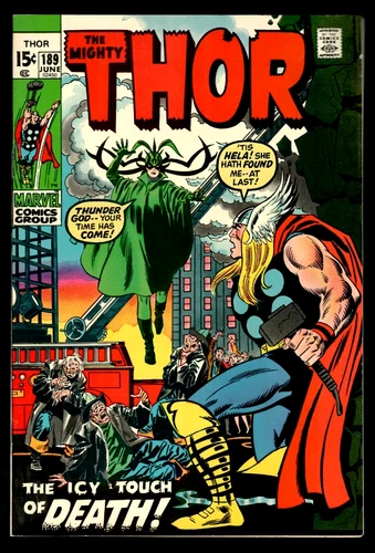 The Mighty Thor # 189 (8.0) 6/1971 Marvel 15c Early Bronze-Age HELA  App! 🔨