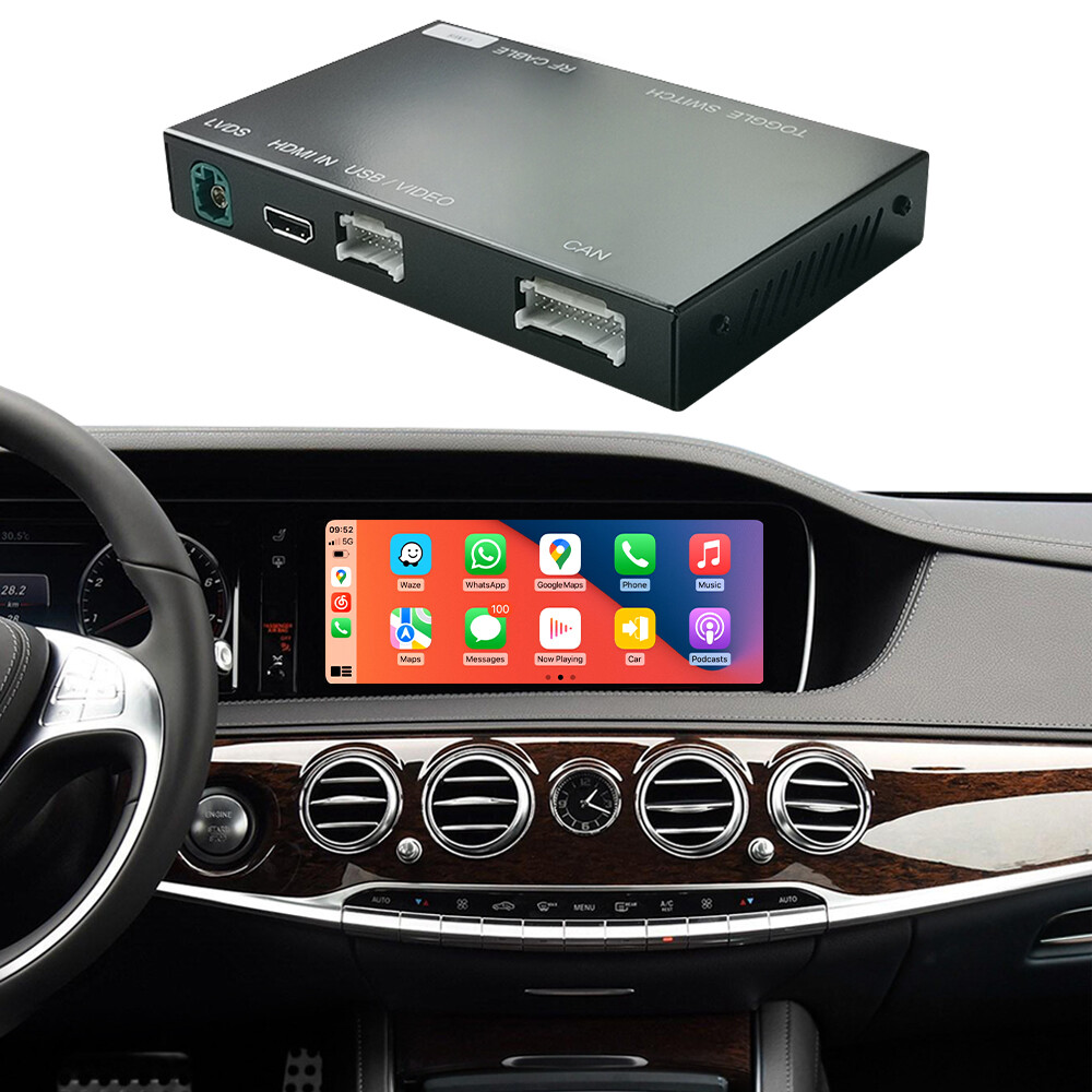 Wireless CarPlay for Mercedes Benz E-Class W217 S W222 2014-2018 vs Android Auto