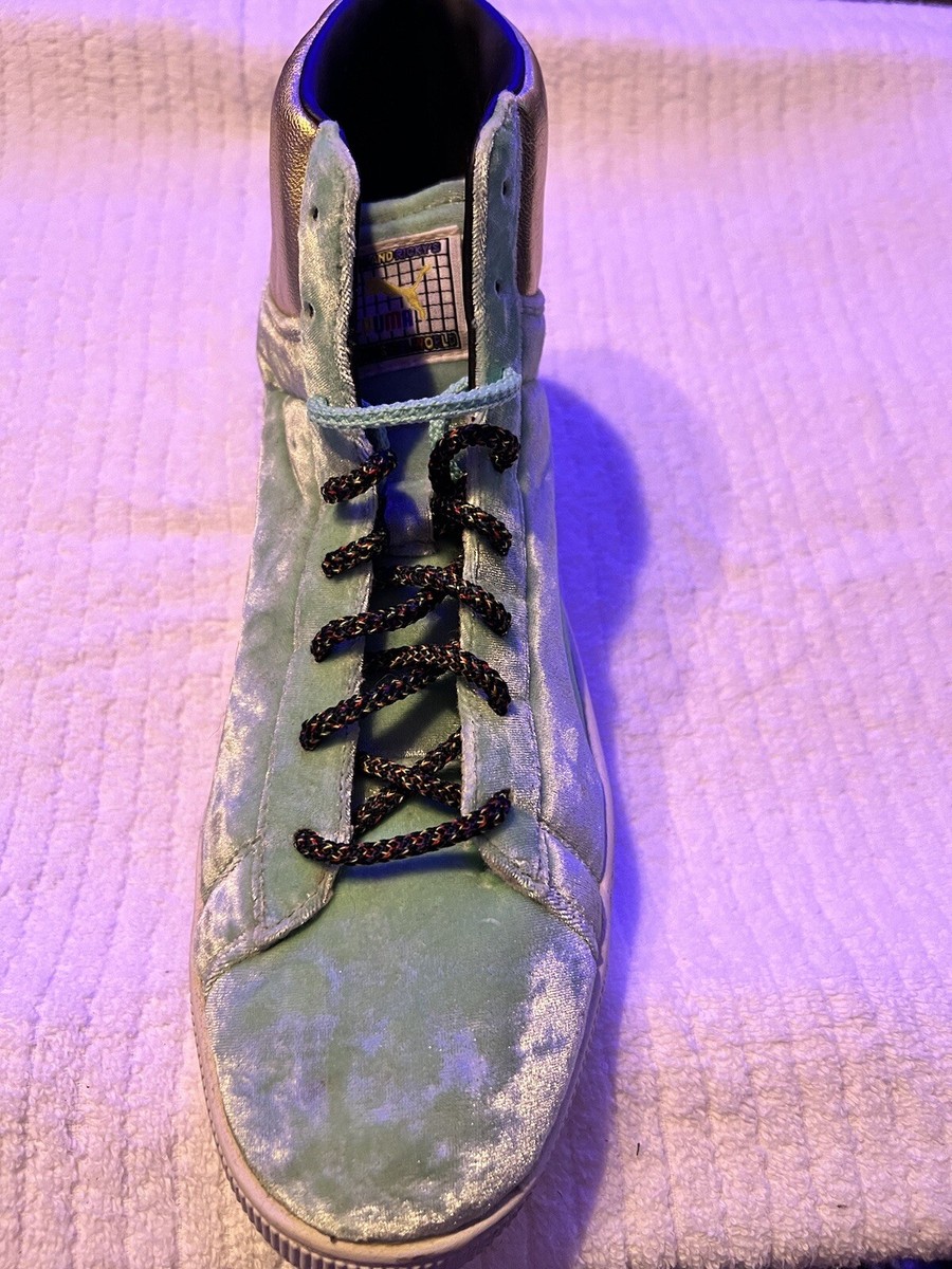 Puma Dee & Ricky x Basket Mid Lady Liberty Whimsical World Velvet Mens Size 10.5 PUMA X Dee & Ricky is for Skater Boys - Men main image 2