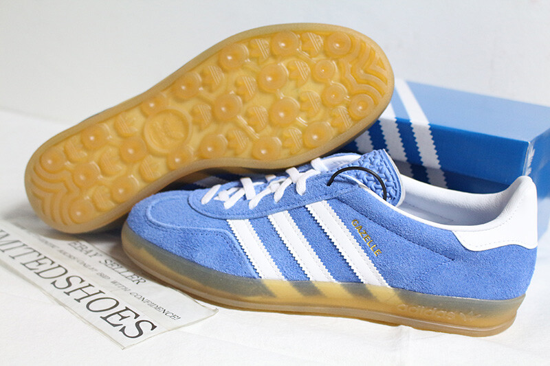 W Adidas Gazelle Indoor Blue Fusion Cloud White HQ8717 Women
