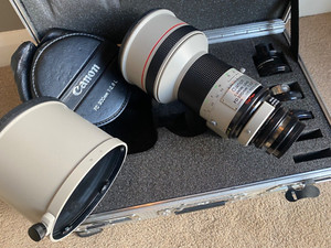Canon FD 300mm f2.8 Lens Sony B4 Mount with 2x Extender 600mm , Arri,