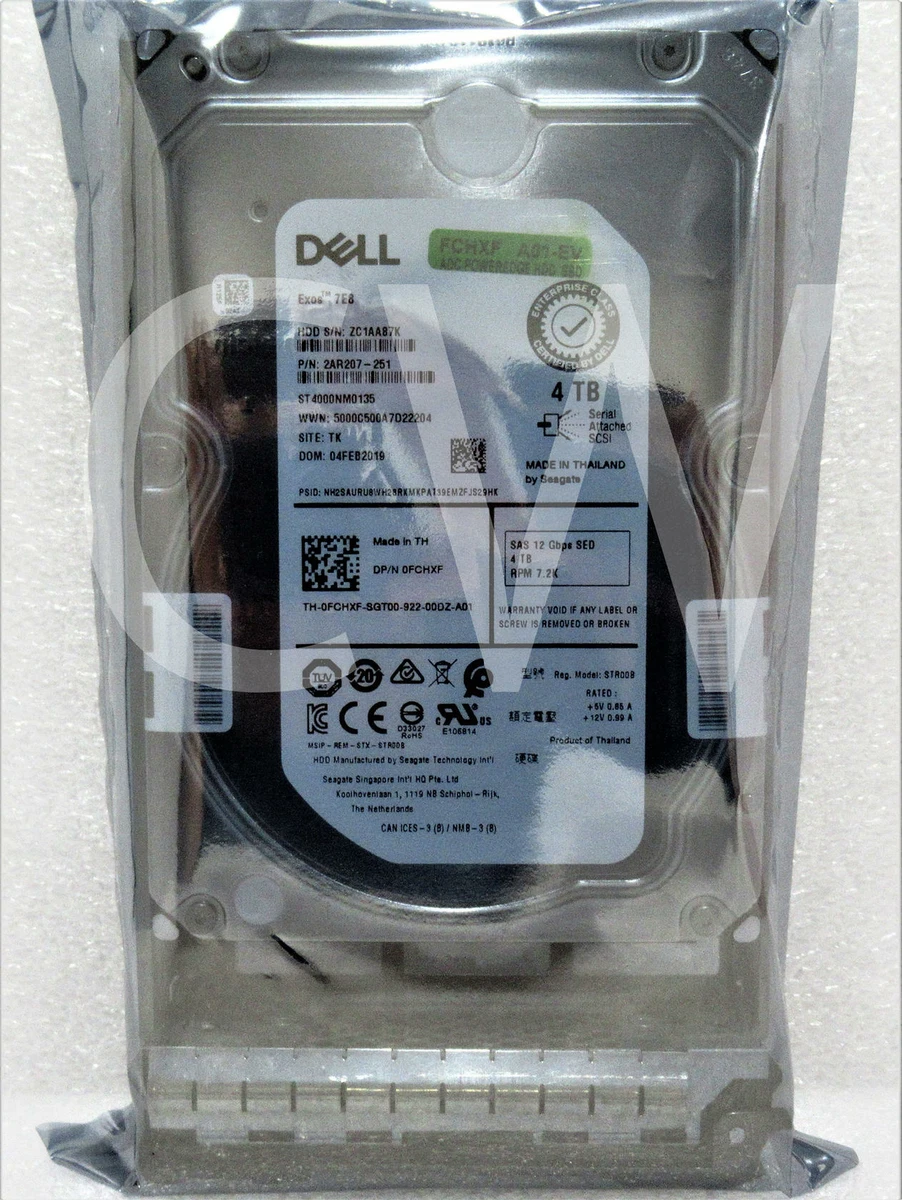 Dell 3.5 Inch SATA 4TB Internal Hard Disk Drives for sale | eBay