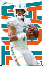 Miami Dolphins - Tua Tagovailoa Poster - 22x34