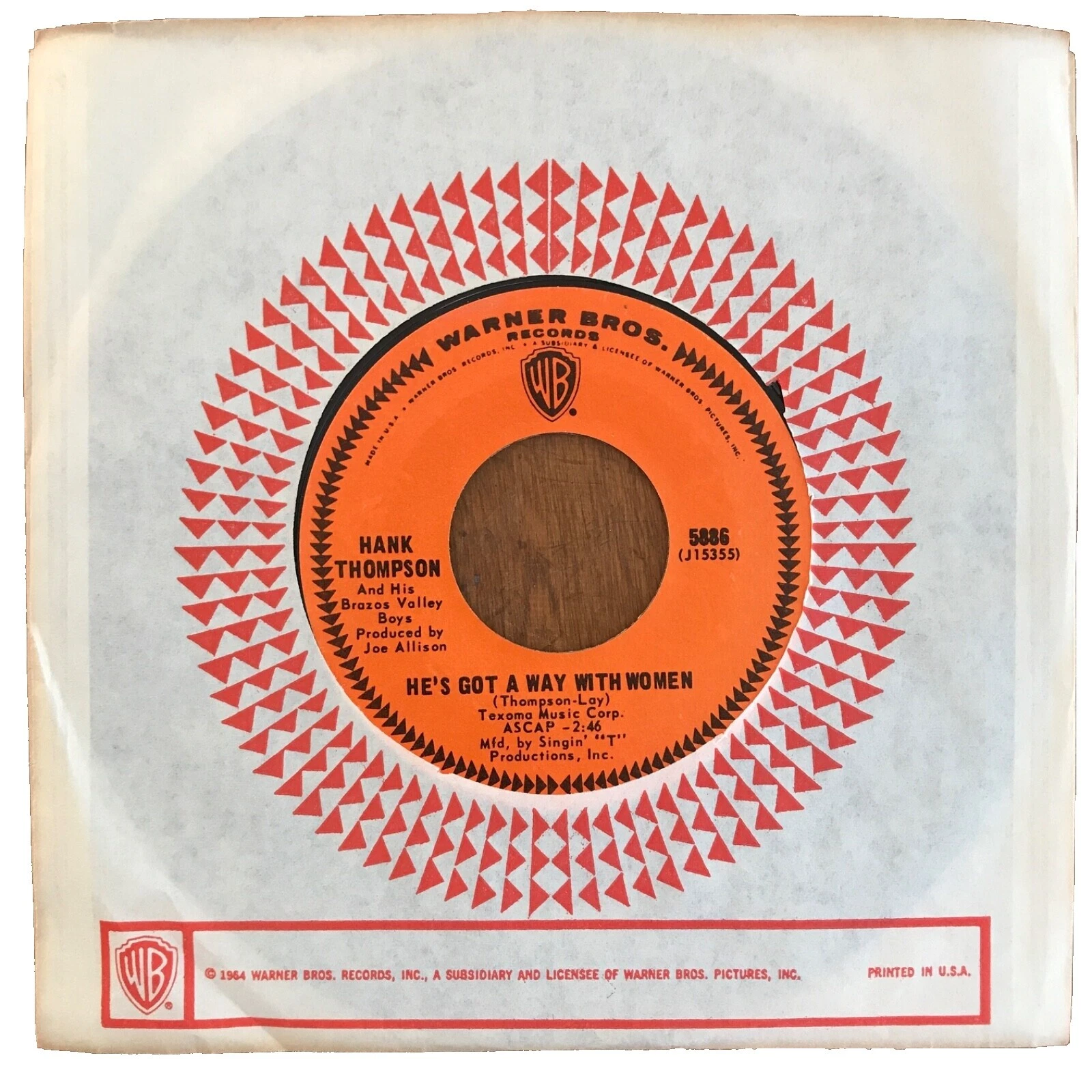 Discos de vinilo Hank Thompson