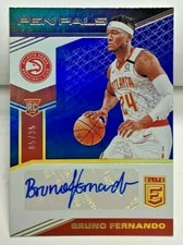 Bruno Fernando 2019-20 Panini Donruss Elite RC Pen Pals BLUE Autograph Auto /35