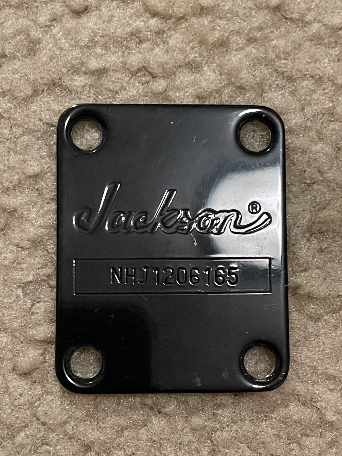 Jackson Guitar Neck Plate Black Neck Plate & Screws eBay
