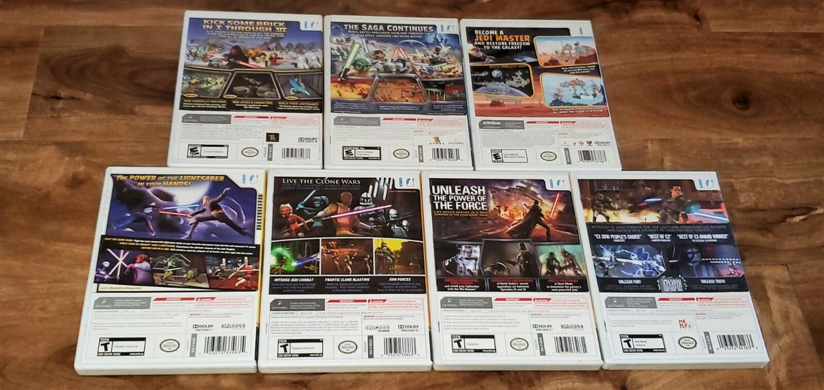 Star Wars Wii LOT game Bundle The Complete Saga LEGO Force