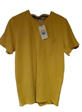 Nwt Jungmaven Boulder Hemp Pocket Tee T-shirt Shirt Spicy Mustard Men's L Heavy