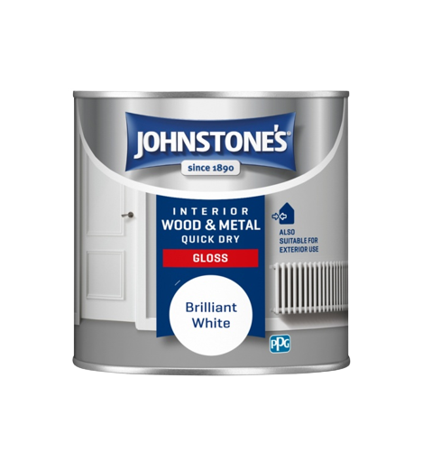 Johnstone's Interior Wood & Metal Quick Dry Gloss Brilliant White 1