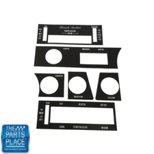 1970-72 Skylark GS Dashboard Dash Black Inserts Back Lit Translucent 