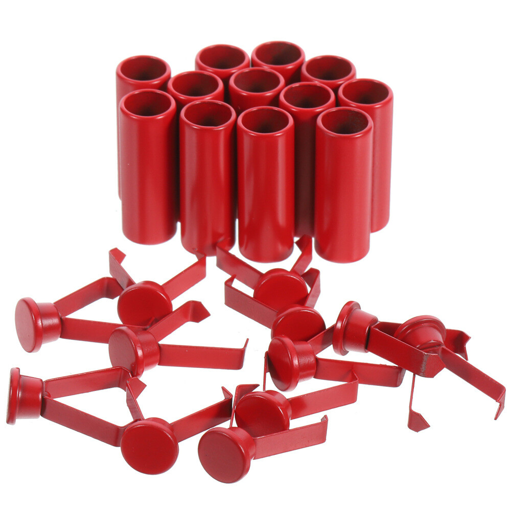 APL 12 Pezzi Fermacavi Fibbia Fissaggio Coulisse per Coulisse Metallo