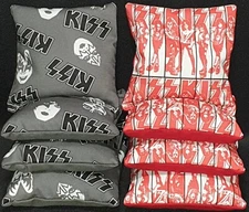 Set Of 8 Kiss Cornhole Bean Bags FREE SHIPPING