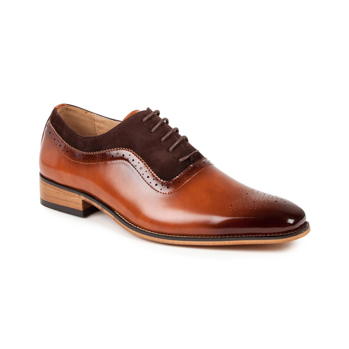 Gino‎ Vitale Men Sz 13 Lace-up Cap Toe Dress Shoes Brown GY256A READ Dress Shoes Gino Vitale Men main image 4