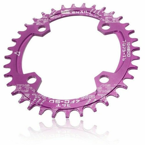 SNAIL BCD 104mm Bike Narrow Wide Round Oval Chainring Ring 32T - 42T Tooth Chain - Picture 17 of 18