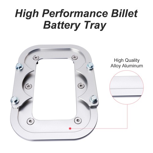 Billet Optima Battery Relocation Tray Hold Down Mount For Red/Yellow/Blue Top - Picture 9 of 18