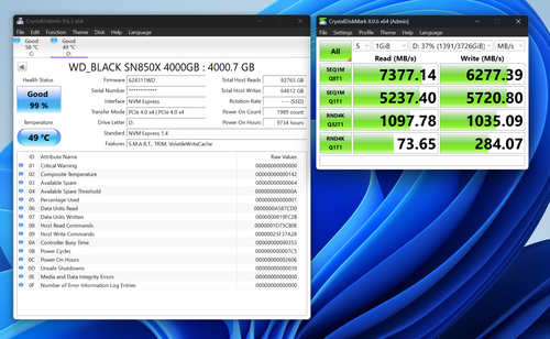 WD_BLACK SN850X NVMe 4TB NVMe M.2 Internal SSD - WDS400T2X0E - Photo 2/4