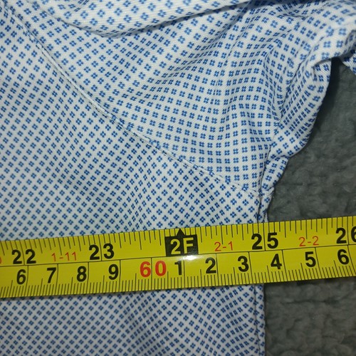 Camisa Polo Greg Norman Para Hombres 2XL Manga Corta Azul Geométrica Jugar Seco Golf Logo - Imagen 7 de 9