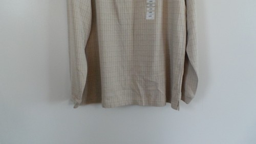 New Men Consensus Beige Sz Large Shirt Top Long Sleeve Pull Over - Picture 3 of 12