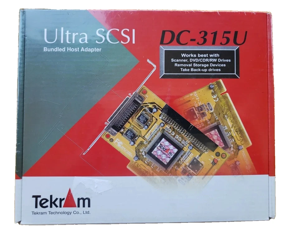 Vintage Computer Card Tekram Ultra SCSI DC-315U Ultra SCSI Host Adapter Sealed! - Image 2 of 4