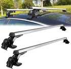48" Silver Top Roof Rack Cross Bar Luggage Cargo Carrier For Fiat 500 2010-2018
