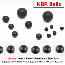  4mm -12.7mm Nitrile Rubber Solid Ball Balck Rubber Soft Ball NBR Oil Resistant