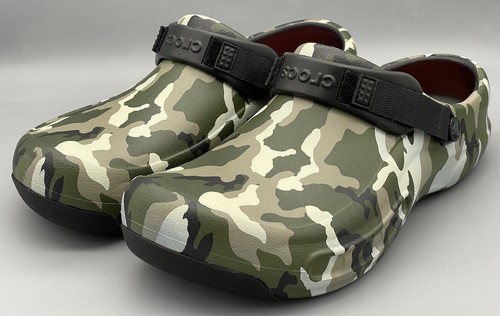 Crocs rutschfest Bistro Pro LiteRide Camouflage Camouflage Camouflage Clogs Herren Größe 5 NEU