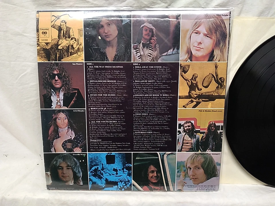 Mott The Hoople Greatest Hits Vinyl LP Columbia records PC 34368 1976 - Image 4 of 4