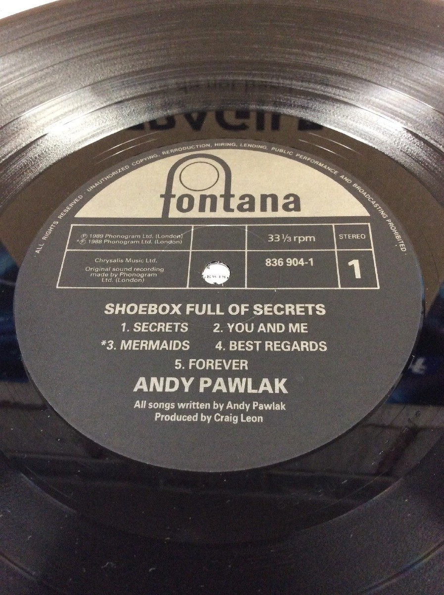 洋楽 Andy Pawlak / Shoebox Full of Secrets LP Andy Pawlak Shoebox Full Of Secrets LP Album Vinyl Record