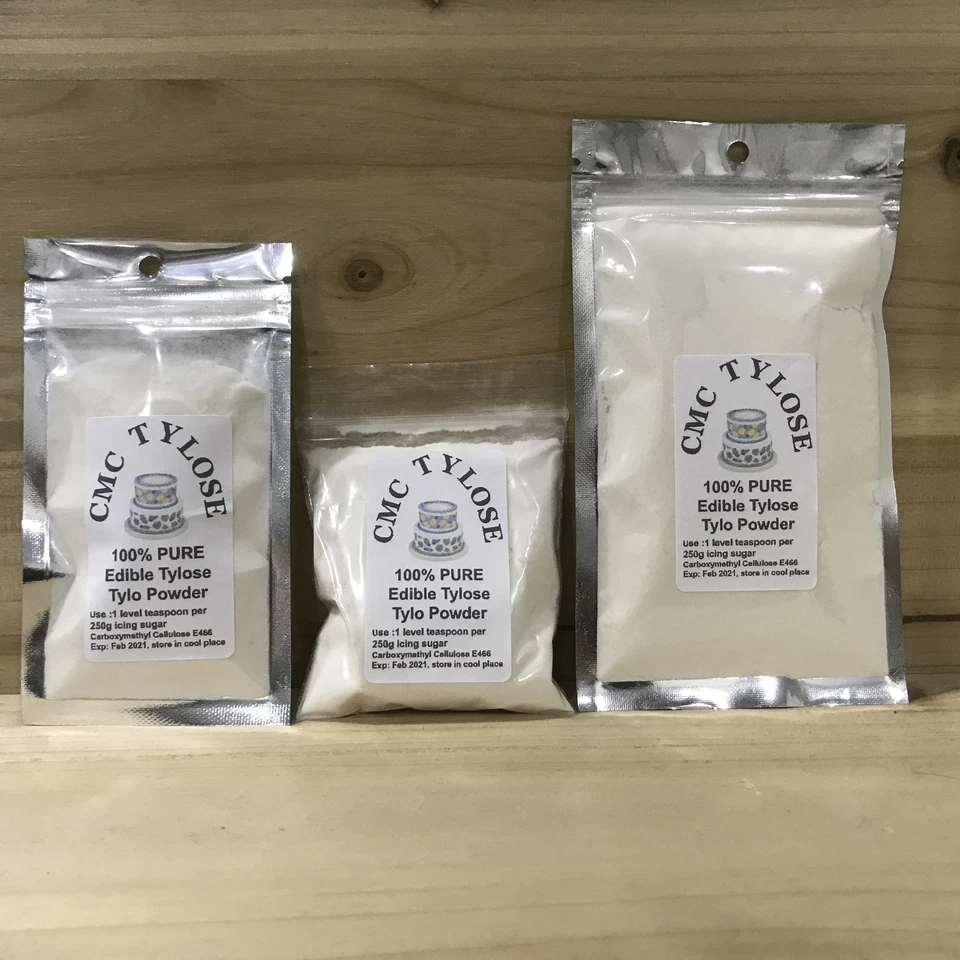 NITAAR 100% white Pure CMC Tylo Tylose Powder Gum Tragacanth Sub Cake Icing Edible Glue