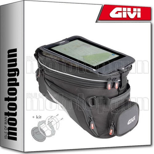 GIVI TANK BAG TANKLOCK XS320 + FLANGE APRILIA SHIVER 900 2013 13 2014