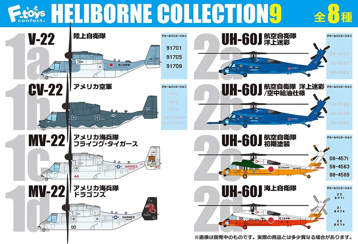 1/144 F-toys Heliborne Collection Vol.9 (Set of 10) | eBay