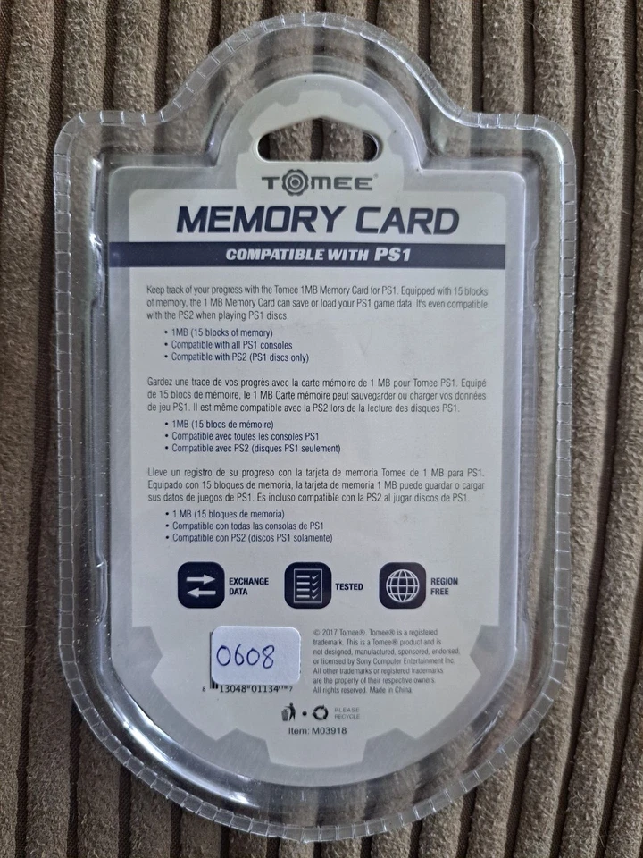 Memory Card for Sony PlayStation 1 - New - Image 2 of 2