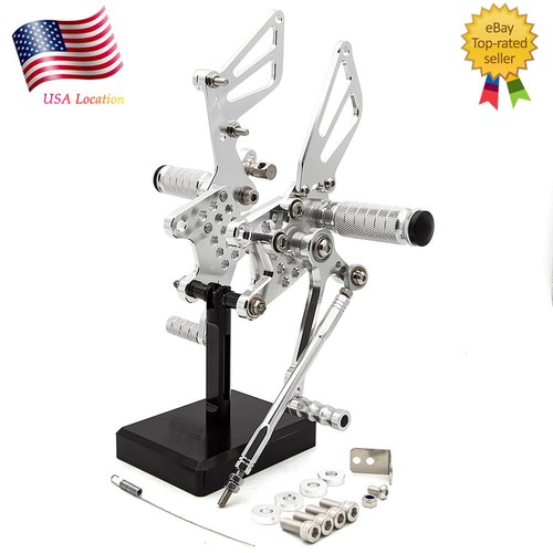 For Suzuki SV650/S SV1000/S 1998-2014 CNC Rearset Footpeg Pedals Foot Peg Shift - Picture 3 of 12