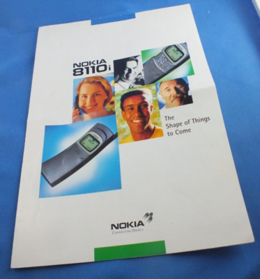 Original Nokia 8110 8110i  Broschüre A4 Prospekt Info Blatt Anleitung Book  Neuw