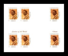 Liberia 1999 Ghana President Jerry John Rawlings Imperf Bloc MNH (BR)