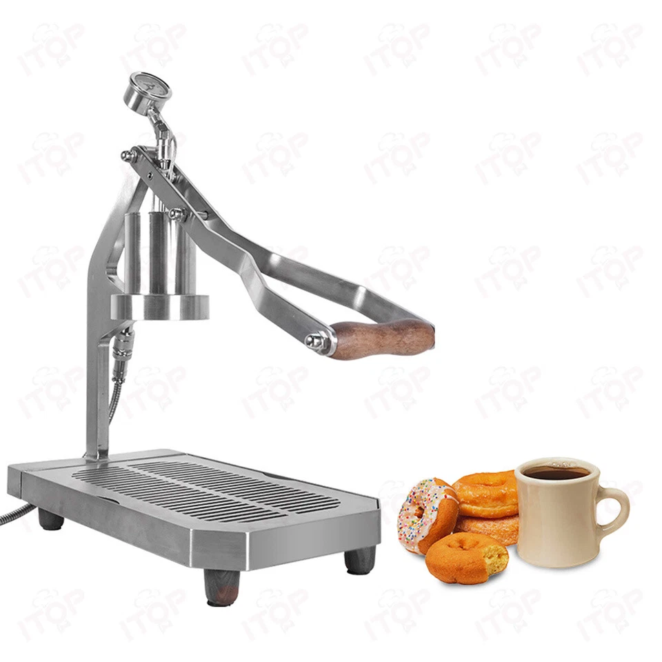 Manual Coffee Maker 16 bar Stainless Steel Espresso Machine W/ Temp Control - Image 2 of 4