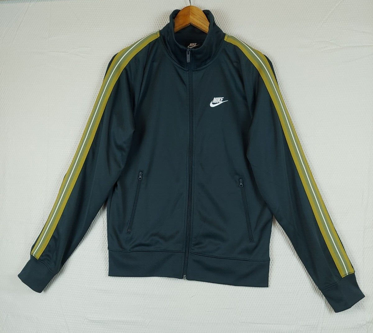 SACAI X NIKE Giacca piccola uomo Nike vintage Y2k full zip track jacket Athletic Dept verde