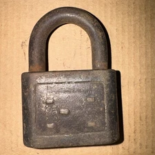 Vintage Antique Padlocks YALE & TOWNE Trunk Door Lock NO KEY