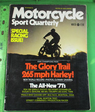 Vintage 1971 MOTORCYCLE SPORT BOOK BSA Ducati 450 Harley🔥192 Pages🔥Petersen's