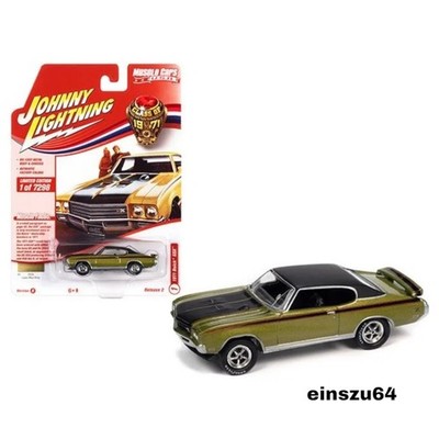 Johnny Lightning - Muscle Cars - 1971 Buick GSX, lime mist with black & red side
